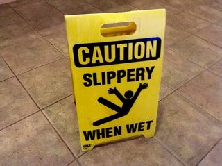 Slippery When Wet Sign, Caution, Floor | Slippery When Wet S… | Flickr