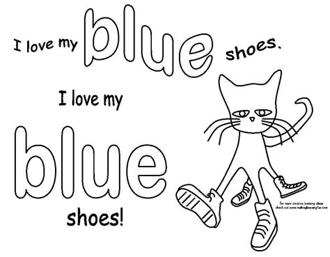 Four Groovy Buttons Pete the Cat Coloring Page - Free Printable ...