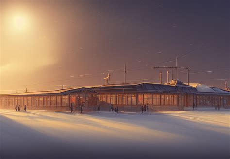futuristic train station   tundra  viarami