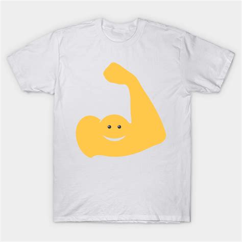 Flexing arm emoji - Arm Emoji - T-Shirt | TeePublic