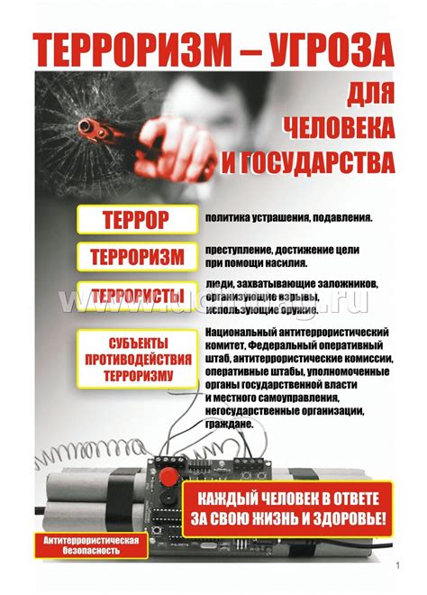 Комплект плакатов "Правила антитеррористической безопасности" 8 ...