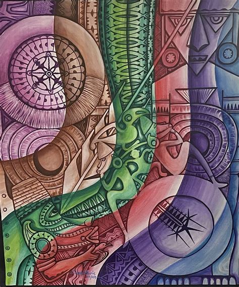 Cassey Hairi.Titled Spirit of the Solomons, Art of Solomon Islands