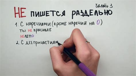 Не пишется раздельно Часть 3 - YouTube