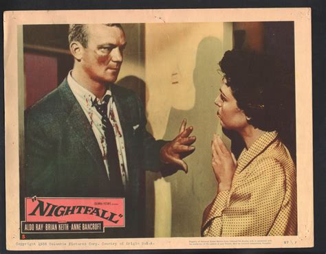 Nightfall Lobby Card-Aldo Ray with Anne Bancroft.: Photograph | DTA ...