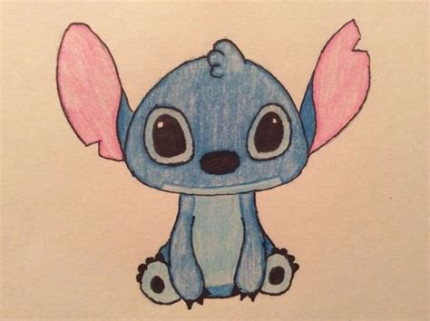 Стіч Stitch для срисовки олівцем