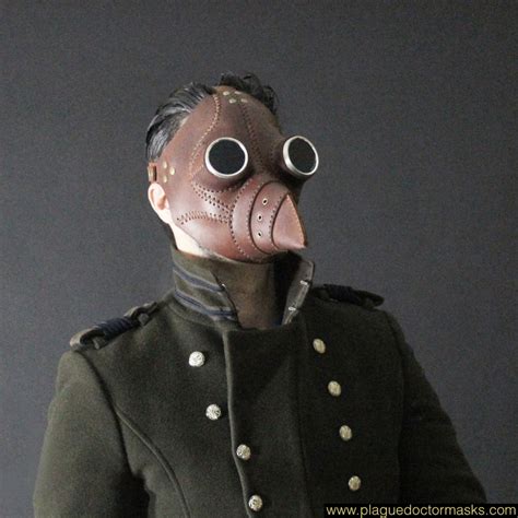 LARP Plague Doctor Mask in Brown - LARP Maks for Sale