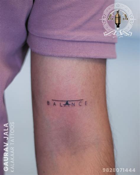 Balance Tattoo Design Idea | Balance tattoo, Simple forearm tattoos ...