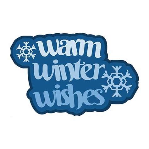 Warm Winter Wishes SVG Title - Love Paper Crafts