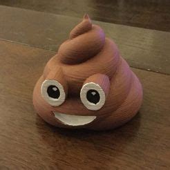 3D printable Pile of Poo Emoji (U+1F4A9)・Cults