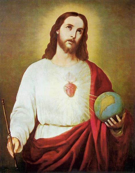 The Sacred Heart of Jesus (1874) by Rafael Salas - Public Domain ...