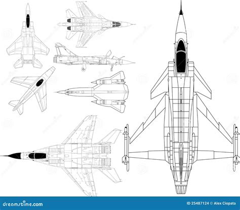 Military airplanes stock vector. Illustration of military - 25487124