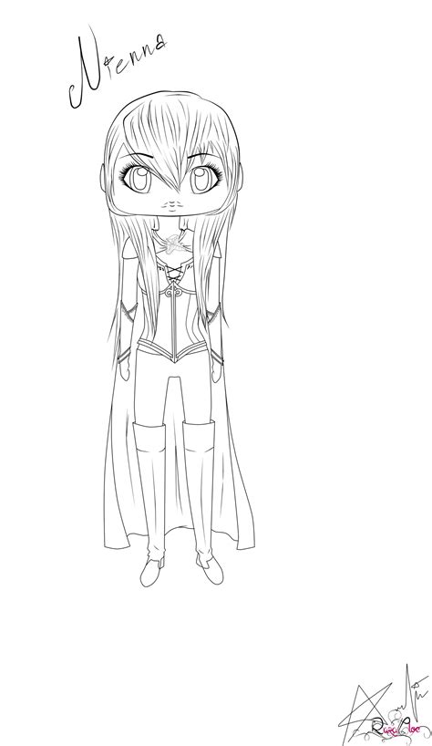 Nienna chibi (lineart) by RaraCloe on DeviantArt