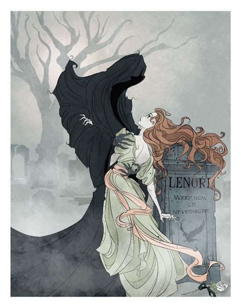 Lenore / Edgar Allen / Poe / Poetry / Art Print / Death / Grim - Etsy UK