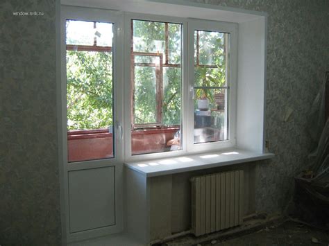 БАЛКОННЫЙ БЛОК ПЛАСТИКОВОЕ ОКНО REHAU BLITZ ФОТО ПОСЛЕ УСТАНОВКИ И ...