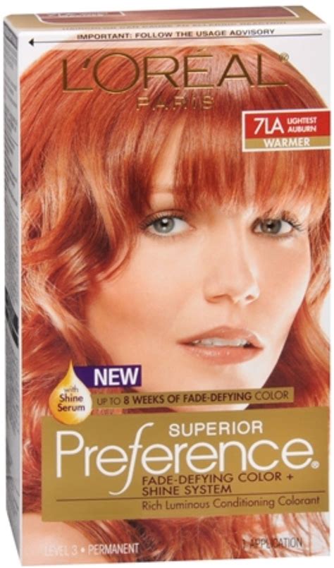 Amazon.com : L'Oreal Superior Preference - 7LA Lightest Auburn (Warmer ...