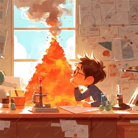 Premium Photo | Science Experiment Gone Wrong Kids Lab Chaos