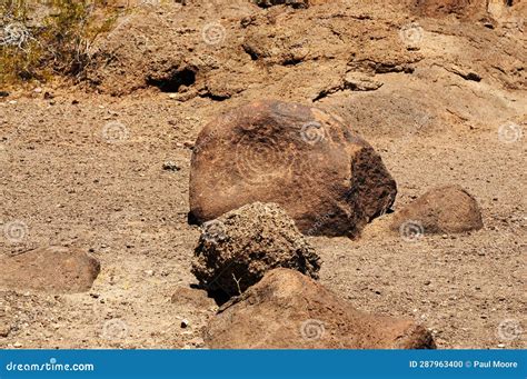 Petroglyphs Native American Rock Art Stock Photo - Image of horse ...