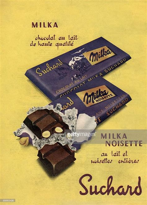 Advertising for chocolate Milka, 50's | Book and magazine design ...