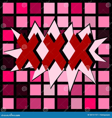 Symbol XXX stock abbildung. Illustration von sexualität - 58731737