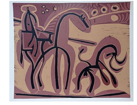 Pablo Picasso, Matador and Bull, Original Linocut, 1962 | Chairish