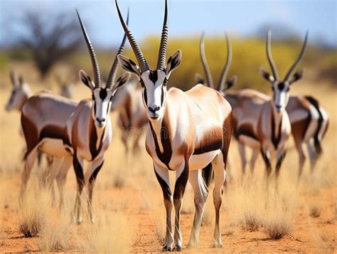 Ai Generated Illustration Wildlife Concept of Gemsbok (Oryx Gazella ...