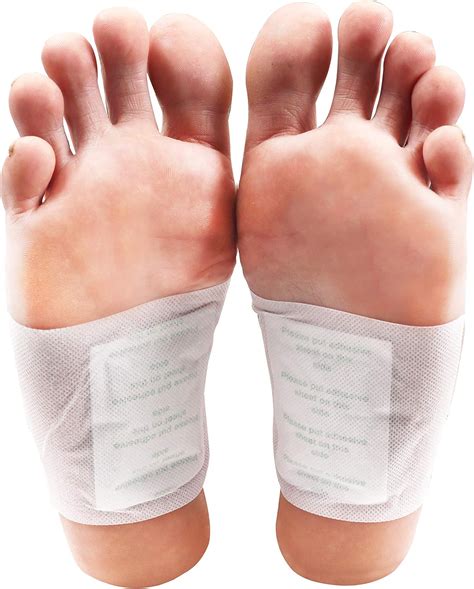 Detox Foot Patches (100 Pack) – 100 Detox Foot Pads (6x8cm) with 100 Adhesive Sheets (12x10cm