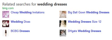 Bing Testing Thumbnails in Related Searches