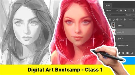 Digital Art Bootcamp - CLASS 1.1 (FREE TUTORIAL!) - YouTube