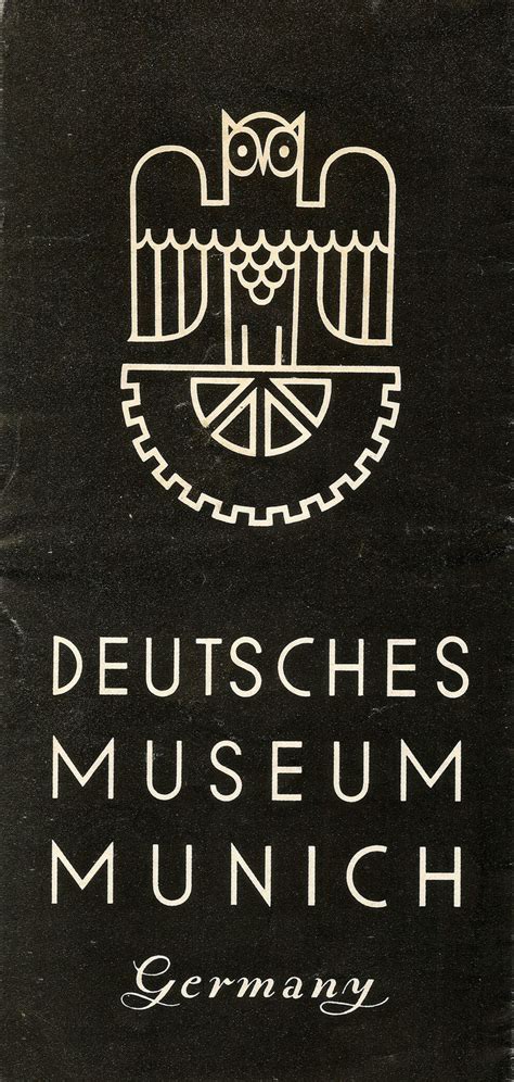 Deutsches Museum Munich, Germany - information leaflet, c1936 | Graphic ...
