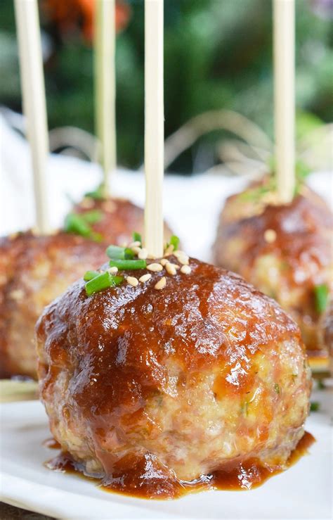 Saucy Asian Meatballs - WonkyWonderful