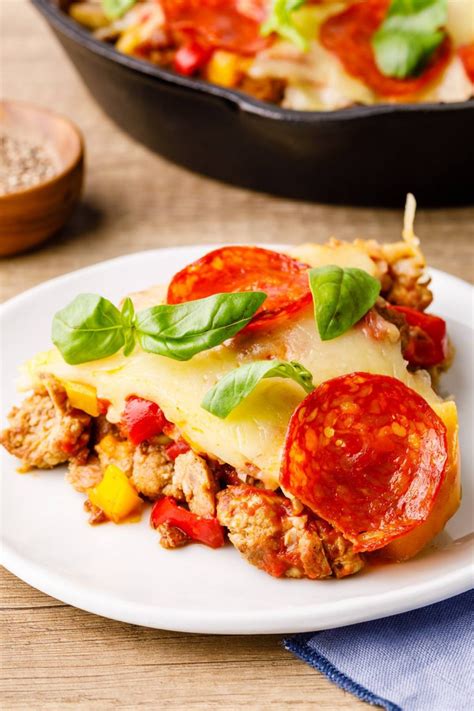 20-Minute Crustless Skillet Pizza (Low Carb, Keto) - Keto Pots