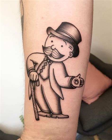 Monopoly Guy Tattoo by @kateriny_tetovacky - Tattoogrid.net