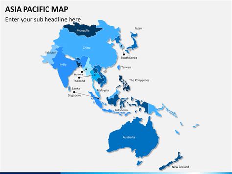asia pacific apac map  powerpoint  google