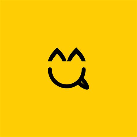 mocking smile expression flat abstract logo 21664534 Vector Art at Vecteezy
