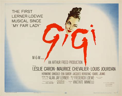 Gigi Original 1958 U.S. Half Sheet Movie Poster - Posteritati Movie ...