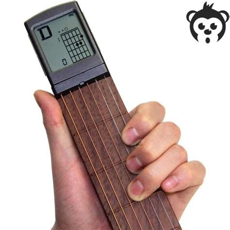 Черный Электронный экранный тренажер для гитарных аккордов Monkey ...