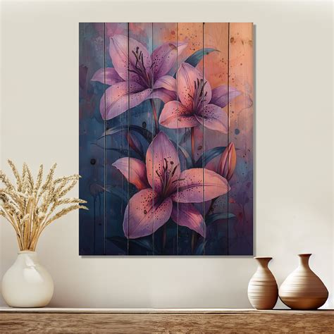 Ophelia & Co. Lily Dream In Pink Hues Surrealism I - Lilies Wood Print