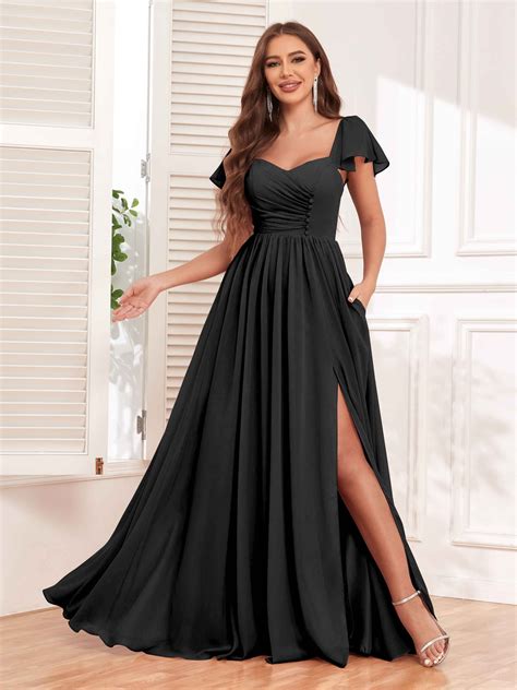 chiffon maid of honor dresses