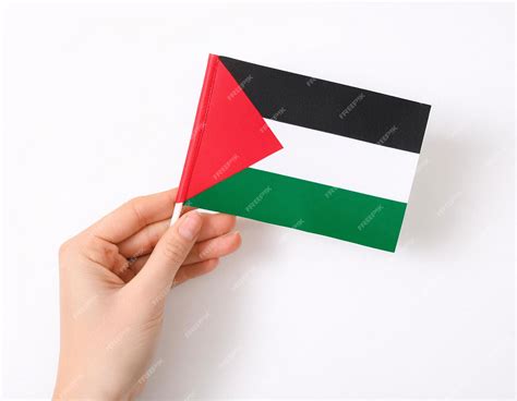 Premium Photo | Hand holding the Palestinian flag a symbol of struggle freedom and solidarity