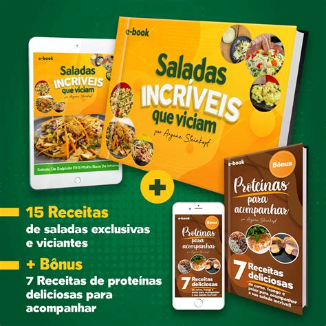E-book Saladas Incríveis que Viciam + Bônus - Aryane Steinkopf | Hotmart