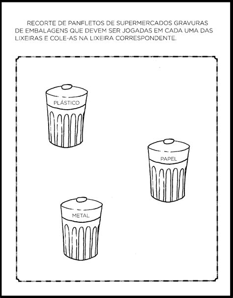 Atividade Sobre O Lixo Educação Infantil