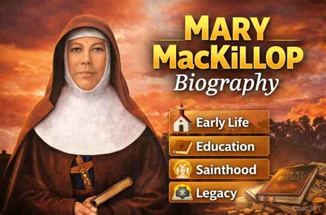 mary mackillop biography early life career