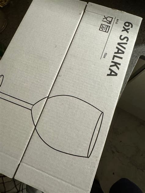 IKEA SVALKA 6 x wine glasses, TV & Home Appliances, Kitchen Appliances ...