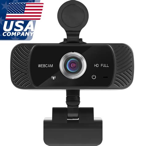1080p Webcam Full HD Web Camera w/ Built-In Microphone, 30fps, USB 2.0