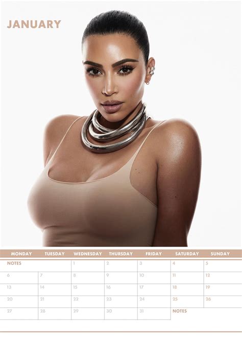 Kim Kardashian 2025 – A3 Size Wirobound Calendar – BigaMart