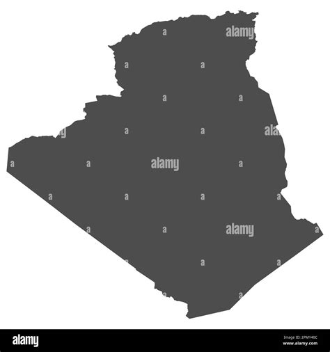High detailed isolated map - Algeria Stock Vector Image & Art - Alamy