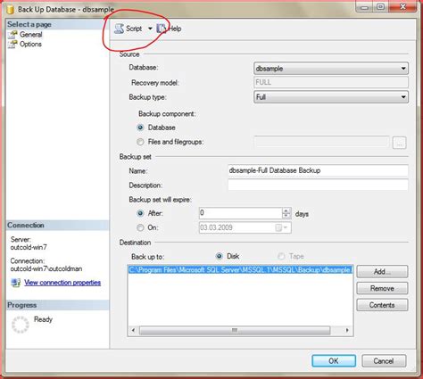 schedule  daily backup  sql server express outcoldman