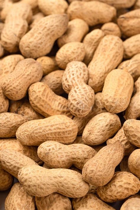 unshelled peanuts   background top view food peanut closeup stock