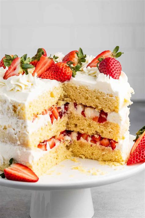 Strawberry Shortcake Party Cake