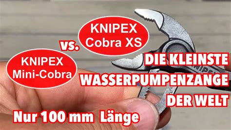KNIPEX Cobra XS vs. KNIPEX Cobra-Mini - Die kleinste Wasserpumpenzange ...